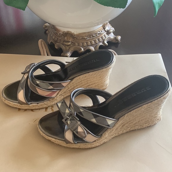 Burberry Slide Wedge Espadrille - Picture 2 of 6